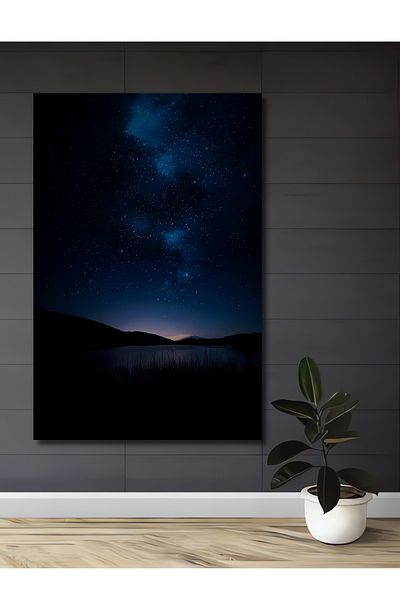 Teona Ahşap Noaptea Calea Lactee Decorativ Lemn MDF Casa dreptunghiulara, Pictura pe perete la locul de munca