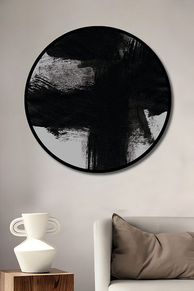Teona Ahşap Artă abstractă Lemn MDF Rotund Decorativ Acasă, Locul de muncă Pictură murală