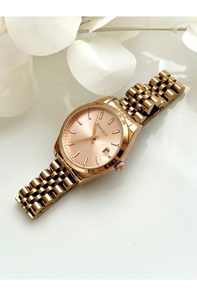Ferrucci FERRUCCİ-(ROSE RENK) jübile kordon kadın kol saati