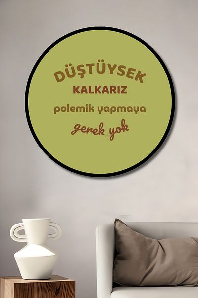 Teona Ahşap Citaturi Motive Decorative Lemn MDF Rotund Casa, Locul de Muncă Pictură Perete