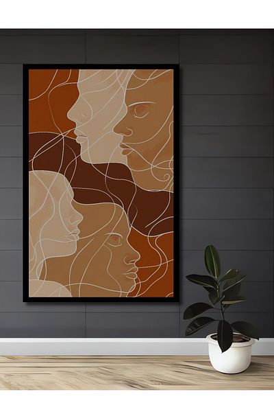 Teona Ahşap Portrete Zen Decorativ Lemn MDF Dreptunghi Acasă, Locul de Muncă Pictură Perete