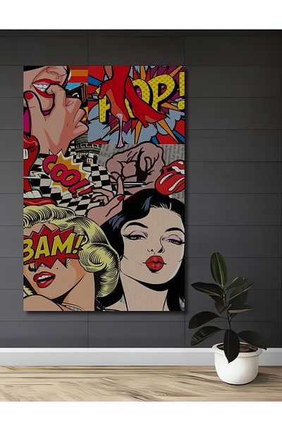 Teona Ahşap Pop Art Icons Decorativ Lemn MDF Dreptunghi Acasă, Locul de Muncă Pictură Perete