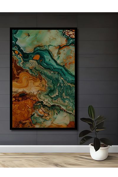 Teona Ahşap Acasă decorativă dreptunghiulară din lemn MDF abstract, pictură murală la locul de muncă