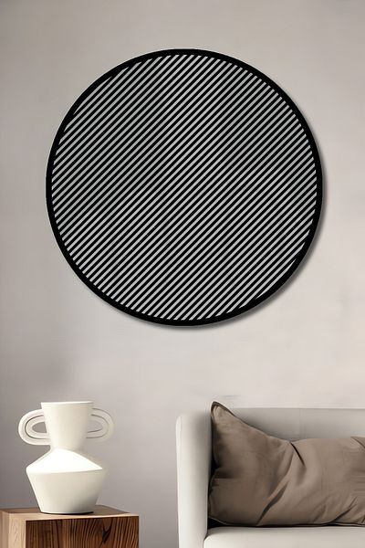 Teona Ahşap Iluzie Oculară Decorativă Lemn MDF Rotund Acasă, Locul de Muncă Pictură Perete