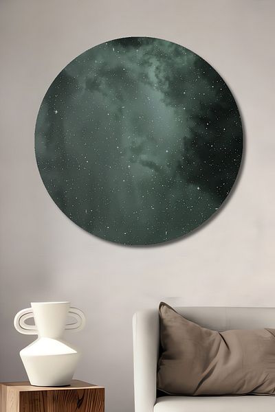 Teona Ahşap Cosmic Clouds Lemn MDF Rotund Decorativ Acasă, Locul de Muncă Pictură Murală