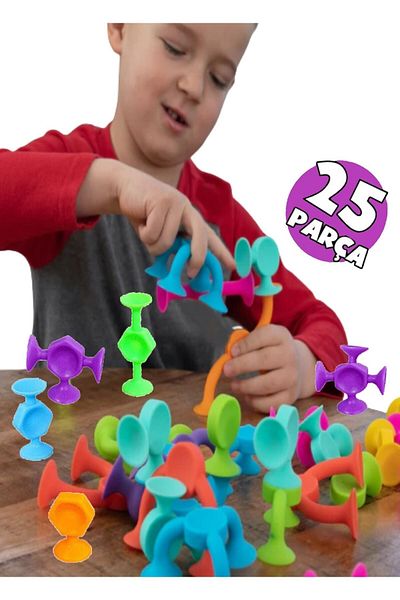 RoseRoi 25 PiEcEs Vacuum MolEculE Building Blocks - FidgEt SEnsory Popit Educational Toy