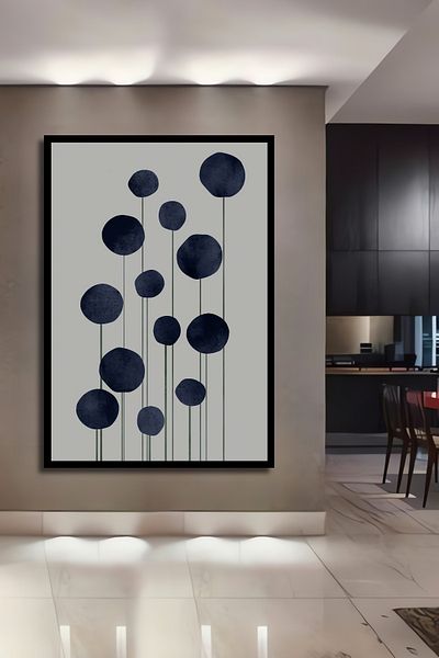 Teona Ahşap Abstracție Geometrică Lemn MDF Dreptunghi Decorativ Acasă, Locul de Muncă Pictură Perete