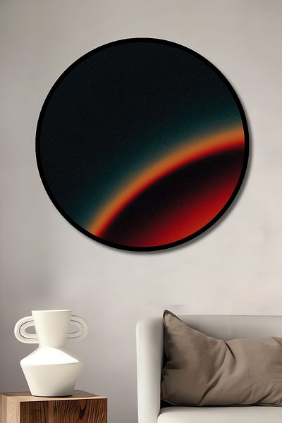 Teona Ahşap Colorful Sparkle Decorativ Lemn MDF Rotund Acasă, Locul de Muncă Pictură Perete