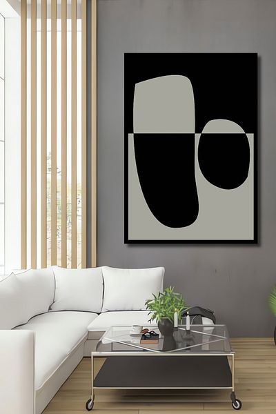 Teona Ahşap Abstracție Geometrică Lemn MDF Dreptunghi Decorativ Acasă, Locul de Muncă Pictură Perete