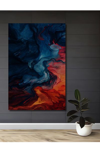 Teona Ahşap Acasă dreptunghiulară din lemn MDF decorativ abstract, pictură murală la locul de muncă