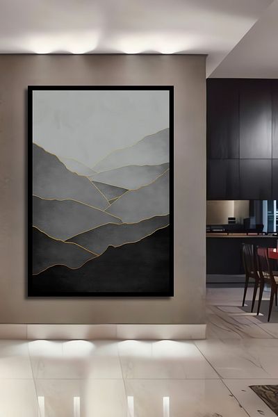 Teona Ahşap Peisaj de munte Decorativ Lemn MDF Dreptunghi Casa, Locul de Muncă Pictură Perete