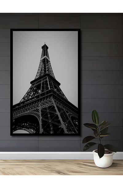 Teona Ahşap Turnul Eiffel Decorativ Lemn MDF Dreptunghiular Casa, Locul de Muncă Pictură Perete