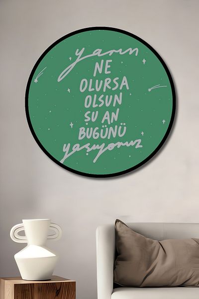 Teona Ahşap Vieți Momentul Decorativ Lemn MDF Rotund Acasă, Locul de Muncă Pictură Perete