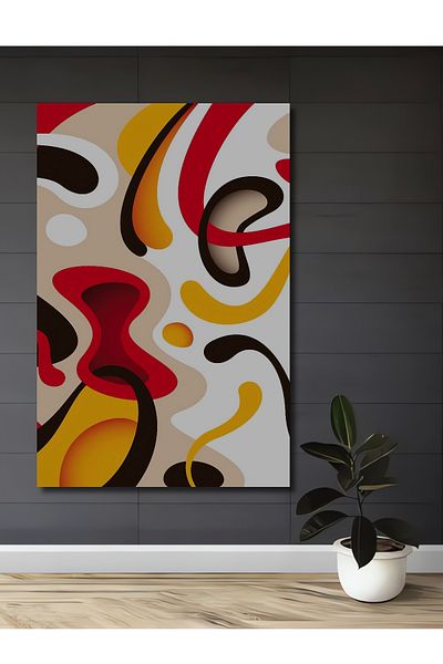 Teona Ahşap Dansul culorilor Decorativ Lemn MDF Dreptunghi Acasă, Locul de muncă Pictură murală