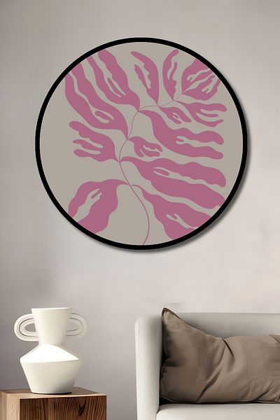 Teona Ahşap Matisse Inspirat Decorativ Lemn MDF Rotund Acasă, Locul de Muncă Pictură Perete