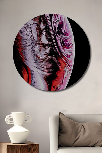 Teona Ahşap Cosmic Infinity Decorativ Lemn MDF Rotund Casa, Locul de Muncă Pictură Perete