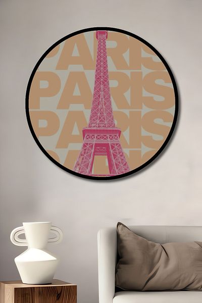 Teona Ahşap Turnul Eiffel Paris Decorativ Lemn MDF Casă Rotundă, Pictură Perete Locul de Muncă