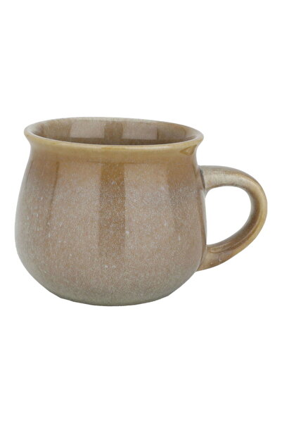 Alsaif Gallery Round ceramic cup with cappuccino handle, medium 8.5