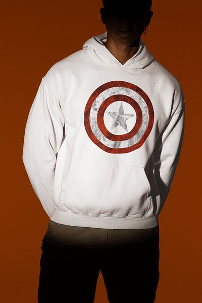 SEVBANO Captain America Shield Printed Unisex Oversize Hoodie