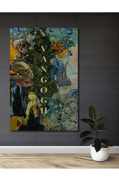 Teona Ahşap Van Gogh Artă Abstractă Lemn MDF Dreptunghi Decorativ Acasă, Locul de Muncă Pictură de perete