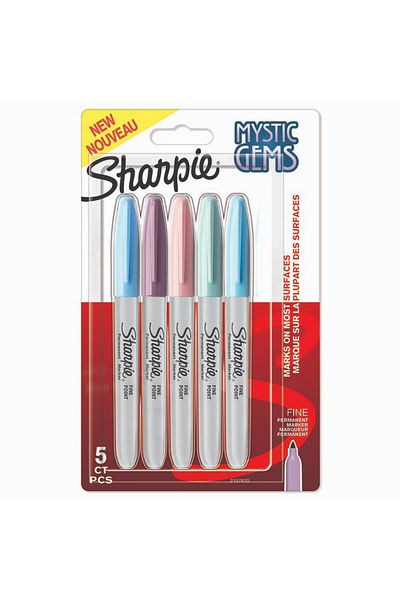 Sharpie Sharpie Marker - Permanent Fine Mystic Gems Set of 5 Bls 2157670