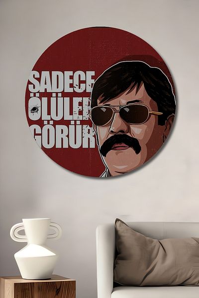 Teona Ahşap Doar Dead See Decorativ Lemn MDF Rotund Acasă, Locul de Muncă Pictură Perete