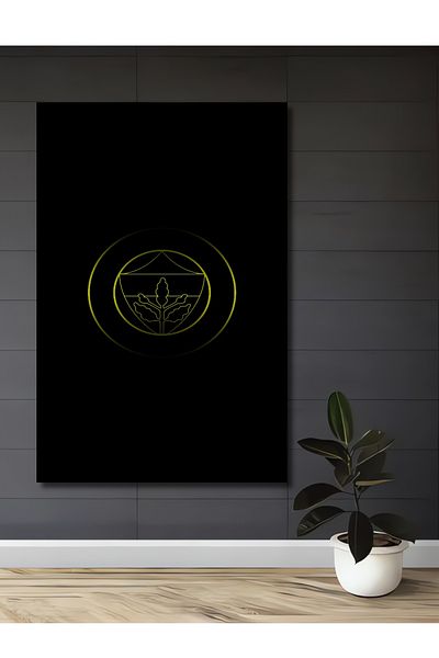 Teona Ahşap Plantă Geometrică Minimalistă Lemn MDF Dreptunghi Decorativ Acasă, Locul de Muncă Pictură Perete