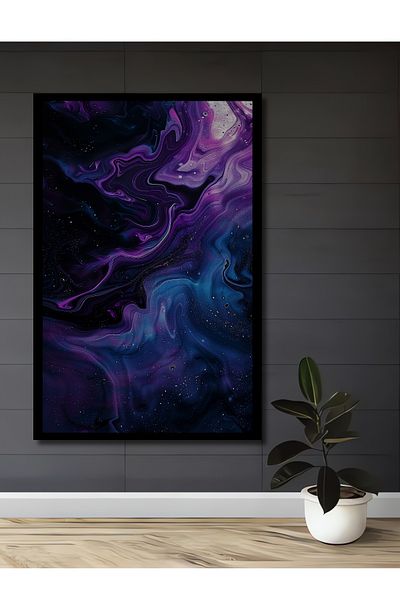 Teona Ahşap Magică a valurilor violet Decorativ Lemn MDF Dreptunghi Acasă, Locul de muncă Pictură murală