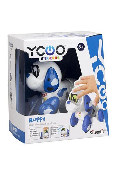 NW NessiWorld Nessiworld Silverlit Ruffy Robot Dog مع إيماءات ومؤثرات صوتية