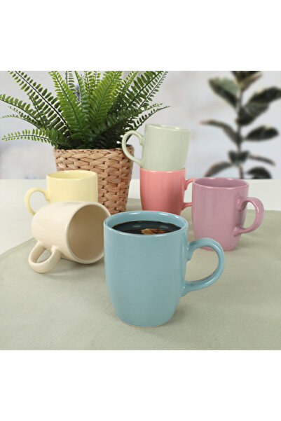 Soft Color Mug Set of 6 Mugs