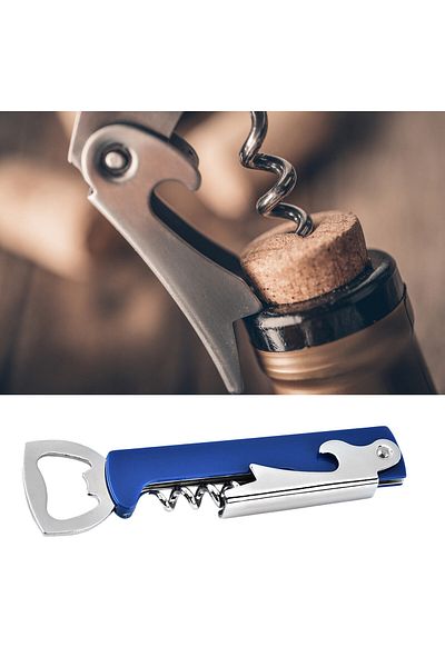 LOVYCO 2 in 1 Steel Corkscrew - Drink Opening Shie Line