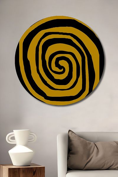 Teona Ahşap Spiral Art Decorativ Lemn MDF Rotund Acasă, Locul de Muncă Pictură Perete