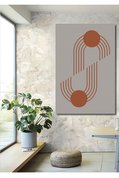 Teona Ahşap Abstract Geometric Boumlen Decorativ Lemn MDF Dreptunghi Acasă, Locul de Muncă Pictură Perete