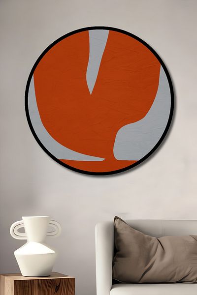 Teona Ahşap Modern Abstract Decorativ Lemn MDF Rotund Acasă, Locul de Muncă Pictură Perete