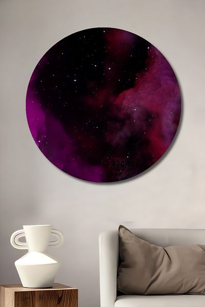 Teona Ahşap Galaxy Dream Modern Decorativ Lemn MDF Casă Rotundă, Pictură Perete Locul de Muncă