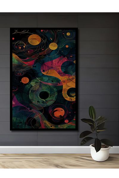 Teona Ahşap Universul abstract colorat Decorativ din lemn MDF dreptunghiular Casa, locul de munca pictura pe perete