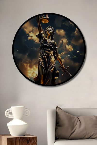 Teona Ahşap Decorativ din lemn MDF rotund Casa, loc de munca pictura pe perete