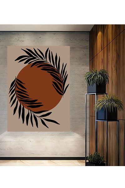 Teona Ahşap Frunze Tropicale Lemn Minimalist MDF Dreptunghi Decorativ Acasă, Locul de Muncă Pictură Perete
