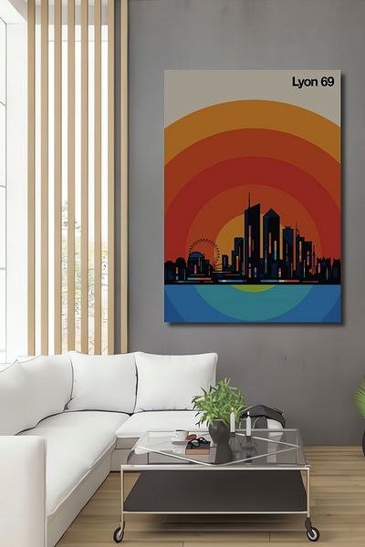 Teona Ahşap Lyon Silhouette Decorativ Lemn MDF Dreptunghi Acasă, Locul de Muncă Pictură Perete