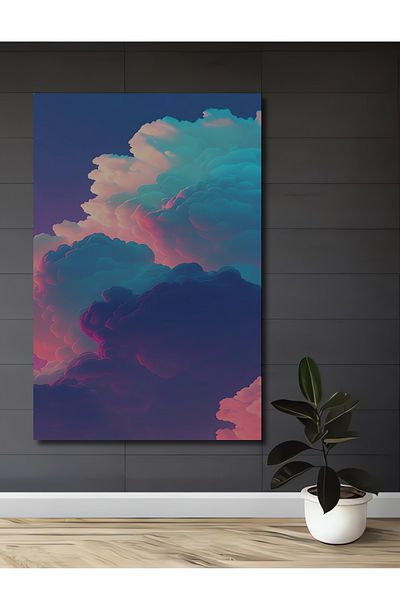 Teona Ahşap Dreamlike Clouds Decorativ Lemn MDF Dreptunghi Acasă, Locul de Muncă Pictură Perete
