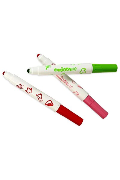 NW NessiWorld مجموعة أقلام تلوين ملبدة جامبو من نيسي وورلد كاريوكا، 6 قطع