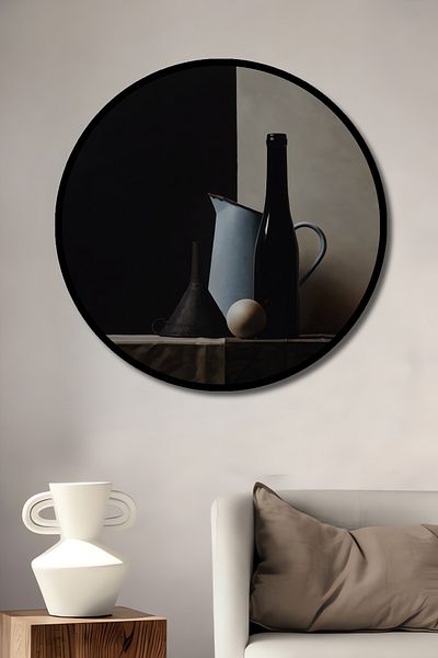 Teona Ahşap Minimalist Fixed Life Lemn MDF Rotund Decorativ Acasă, Locul de Muncă Pictură de perete