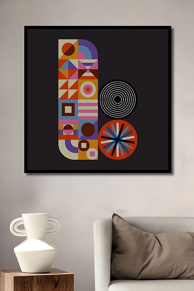 Teona Ahşap Modele geometrice moderne Decorative din lemn MDF dreptunghiular pentru pictura de perete acasa, loc de munca