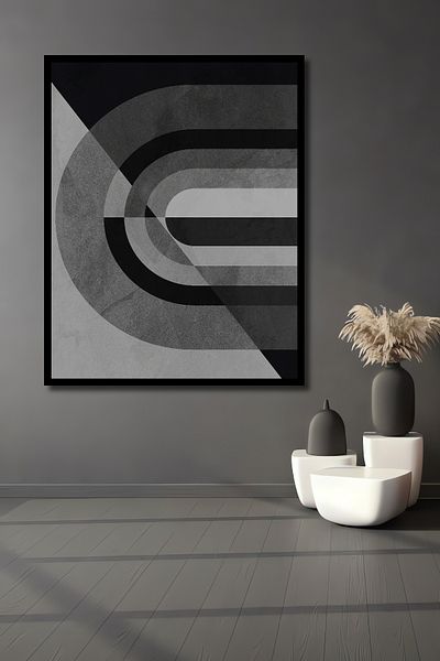 Teona Ahşap Modern Geometric Abstract Lemn MDF Dreptunghi Decorativ Acasă, Locul de Afaceri Pictură Murală