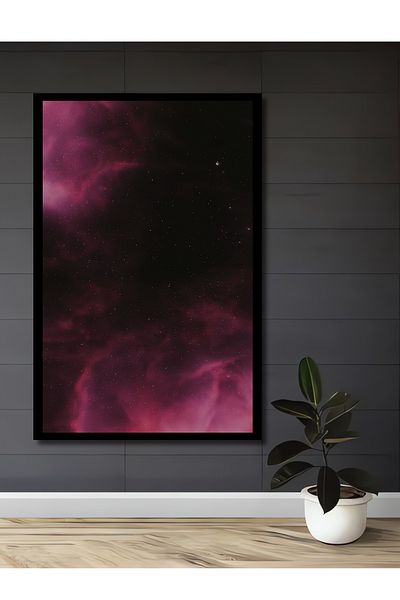 Teona Ahşap Space Pink Bulucu Lemn MDF Dreptunghi Decorativ Acasă, Locul de Muncă Pictură Murală