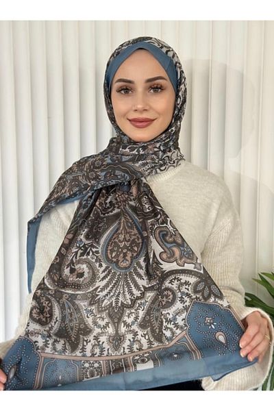 Misa Ethnic Pattern Voile Shawl