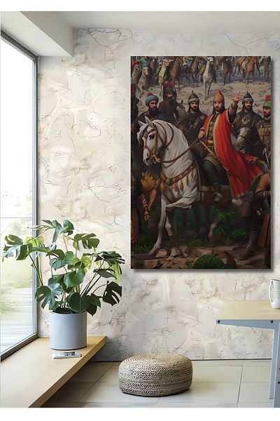 Teona Ahşap Fatih Sultan Mehmet Conquest Ilustrație Decorativ Lemn MDF Dreptunghi Acasă, Locul de Afaceri Pictură Perete