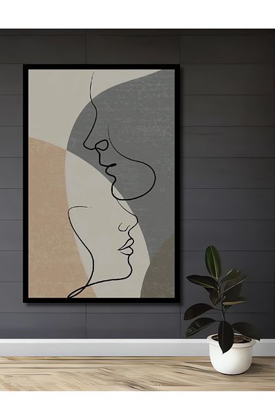 Teona Ahşap Fățe liniare minimaliste Decorative din lemn MDF dreptunghiular pentru pictură murală acasă, la locul de muncă