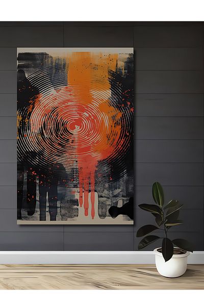 Teona Ahşap Energetic Spiral Abstract Decorativ Lemn MDF Dreptunghi Acasă, Locul de Muncă Pictură de perete