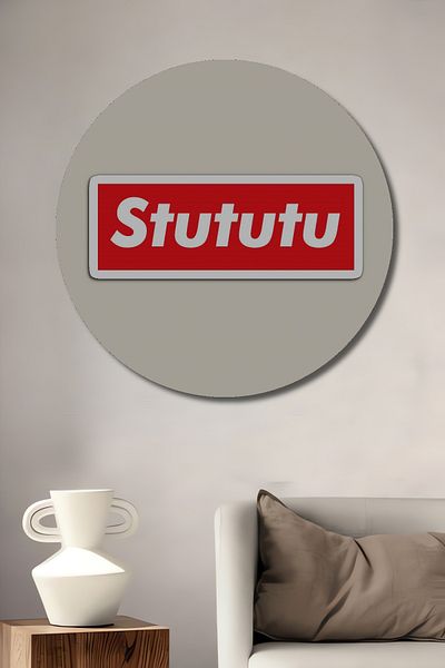 Teona Ahşap Stututu Decorativ Lemn MDF Rotund Casa, Locul de Muncă Pictură Perete